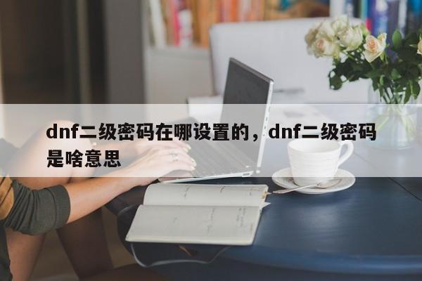 dnf二级密码在哪设置的,dnf二级密码是啥意思