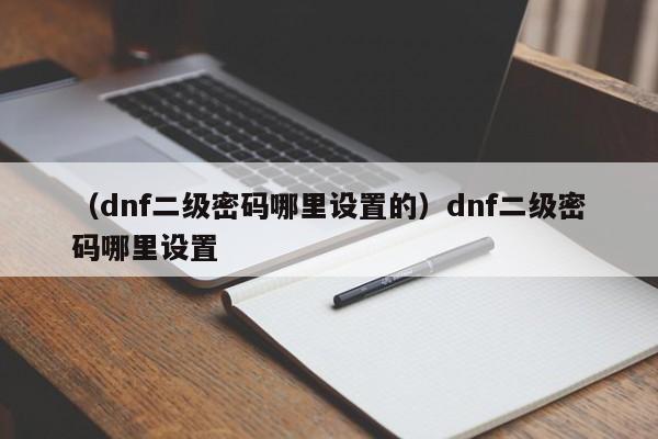 （dnf二级密码哪里设置的）dnf二级密码哪里设置