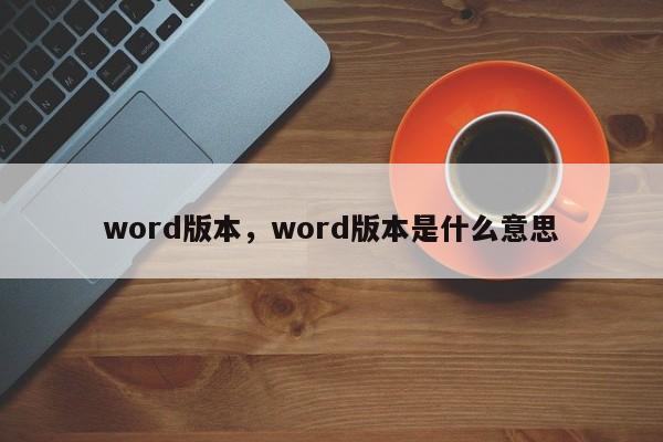 word版本,word版本是什么意思